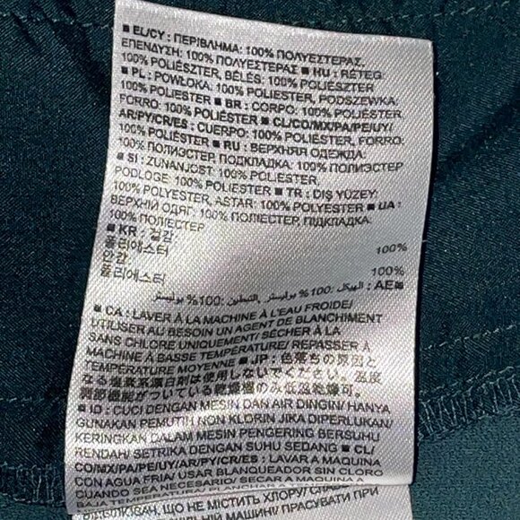 Banana Republic Green Short Sleeved Elastic Drop Waist Low Waist Dress Size 8 - Picture 5 of 10